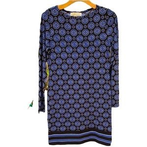MICHAEL KORS Multicolored Long Sleeve Dress Size XS